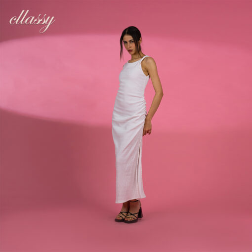Elegant Ruffle long dress - Image 6