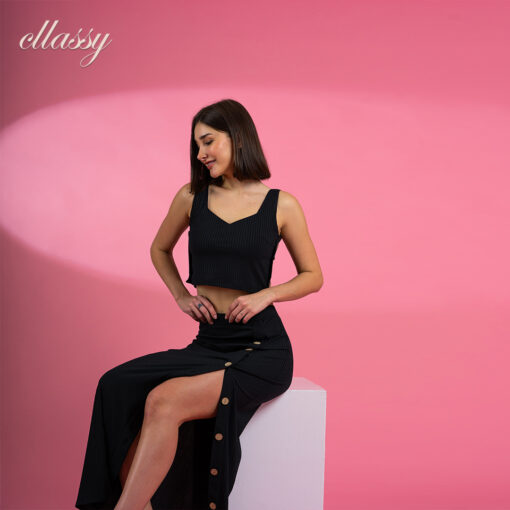 classy slevess long dress - Image 4