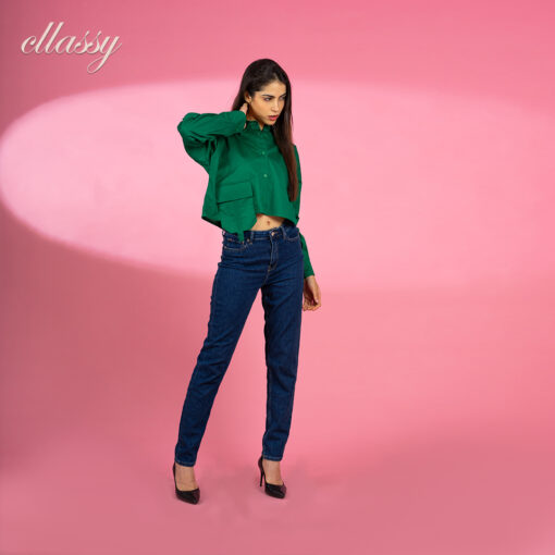 ⁦trendy basic cropped shirt⁩ - الصورة ⁦12⁩
