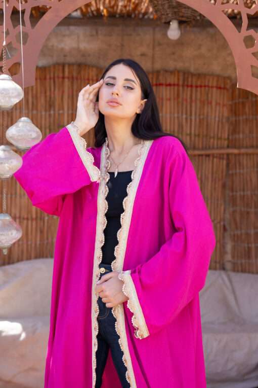 Hot Pink Ramdan Cardigan - Image 3