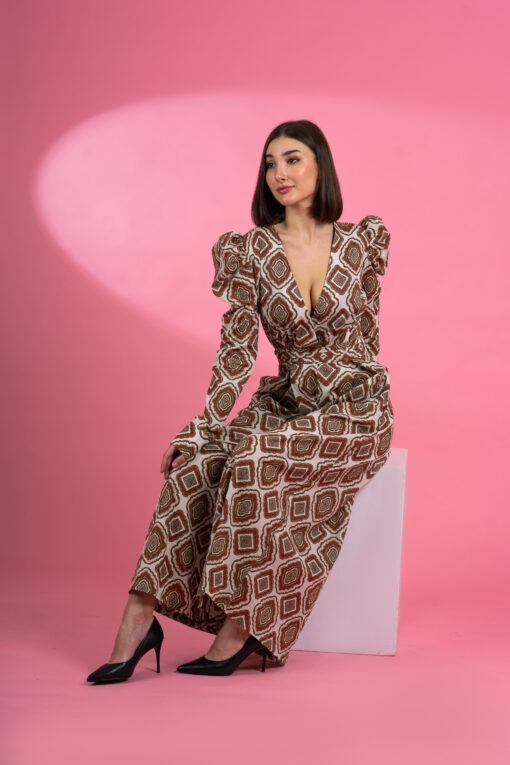 cllassy long sleeves jumpsuit - Image 7