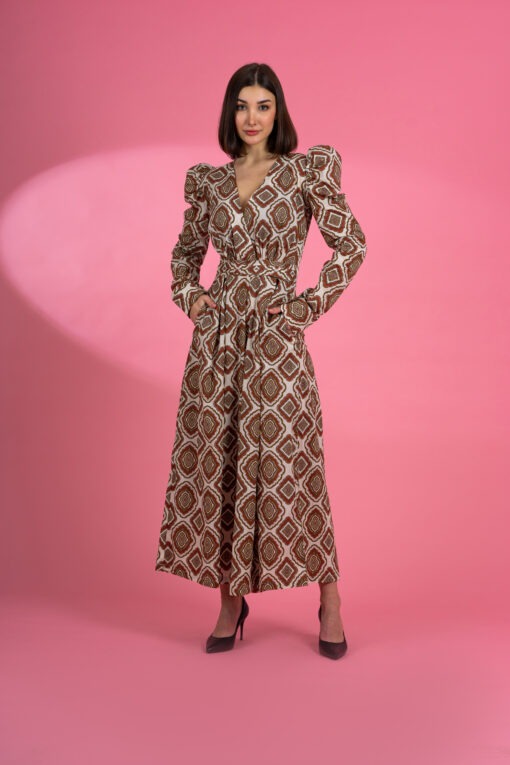 cllassy long sleeves jumpsuit - Image 2